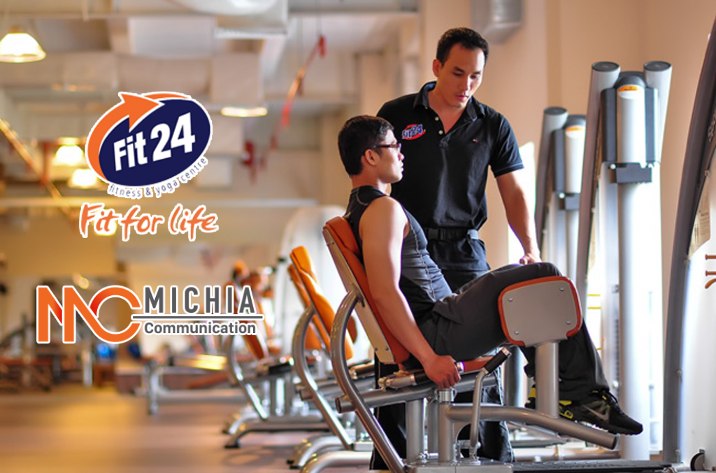 Michia officially signed an exclusive contract to advertise on fitness Fit24 gym systems 